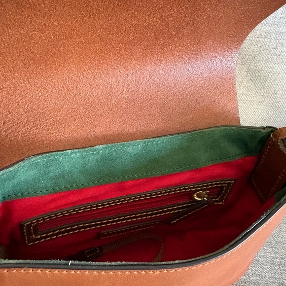 Dooney & Bourke Brown and Tan Leather Crossbody Bag - Picture 10 of 10
